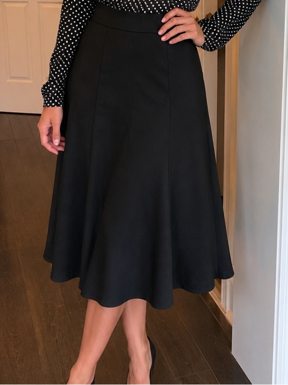 Jessica Black A-Line Midi Skirt